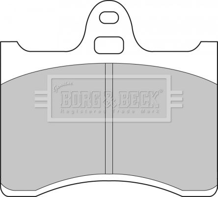 BORG & BECK Комплект тормозных колодок, дисковый тормоз BBP1538